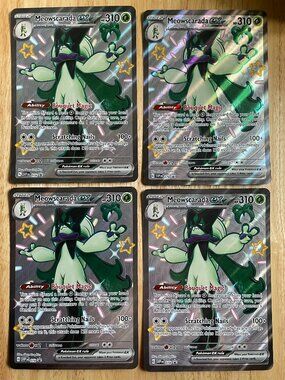Pokémon Meowscarada ex Jumbo Cards SVP 078 Holo – Set of 4